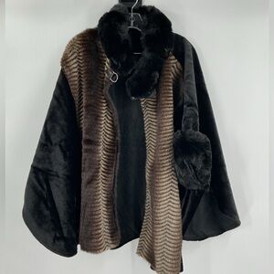 Jessica mcclintock faux fur cape Shaw
